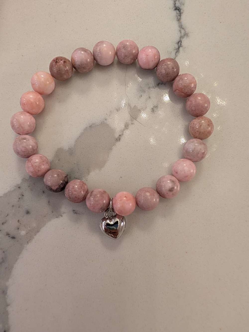 Pink Beaded Stretch Bracelet In Gift Box New - Picture 2 of 8